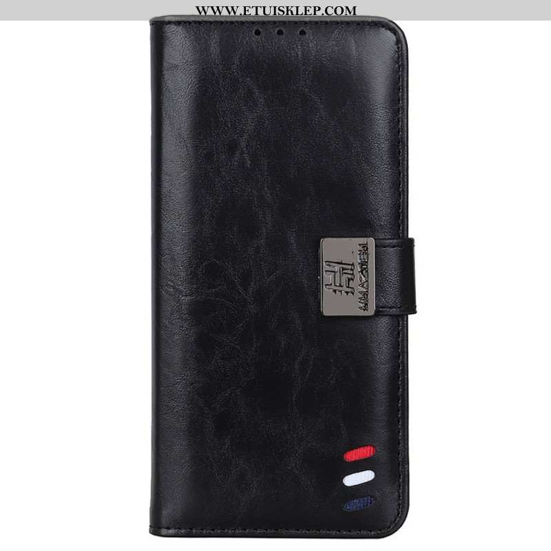 Etui Folio do Samsung Galaxy M33 5G Trójkolorowe Srebrne Zapięcie